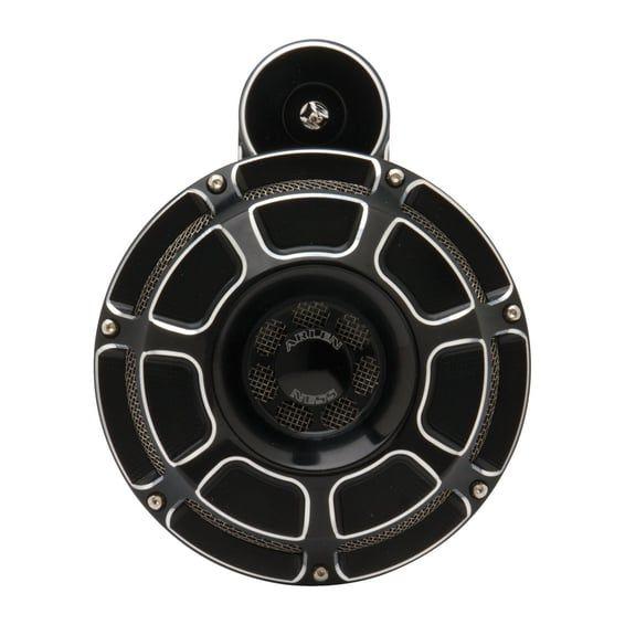billet horn kit, Beveled. Black CC
