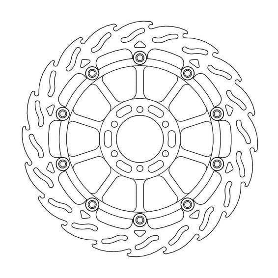 Flame series floating brake rotor