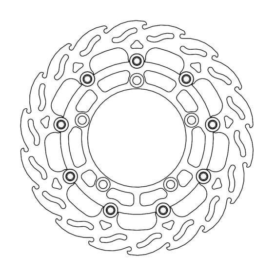 Flame series floating brake rotor