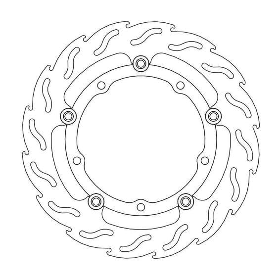 Flame series floating brake rotor