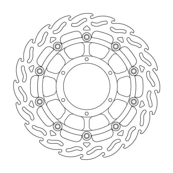 Flame series floating brake rotor
