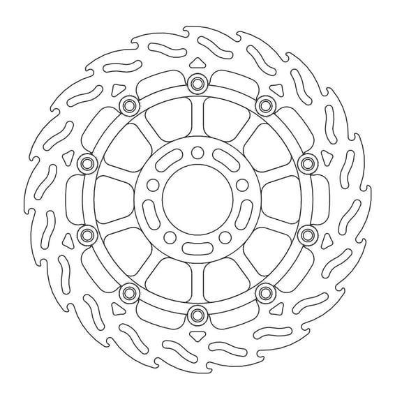Flame series floating brake rotor