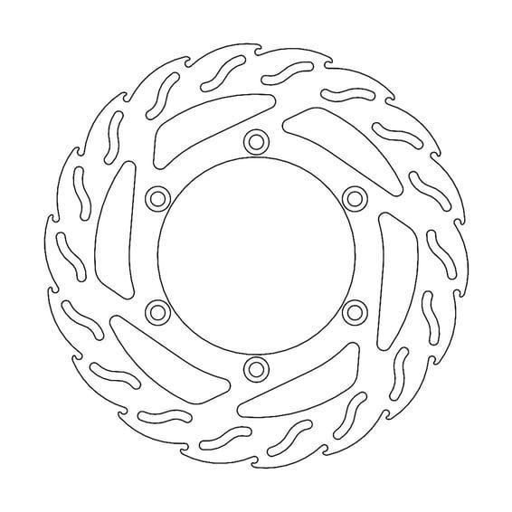 Flame series fixed brake rotor