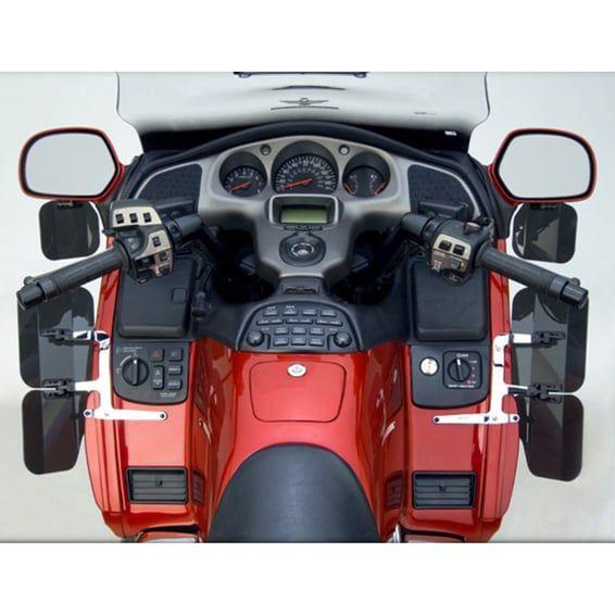 fairing mount wing deflectors dark tinted