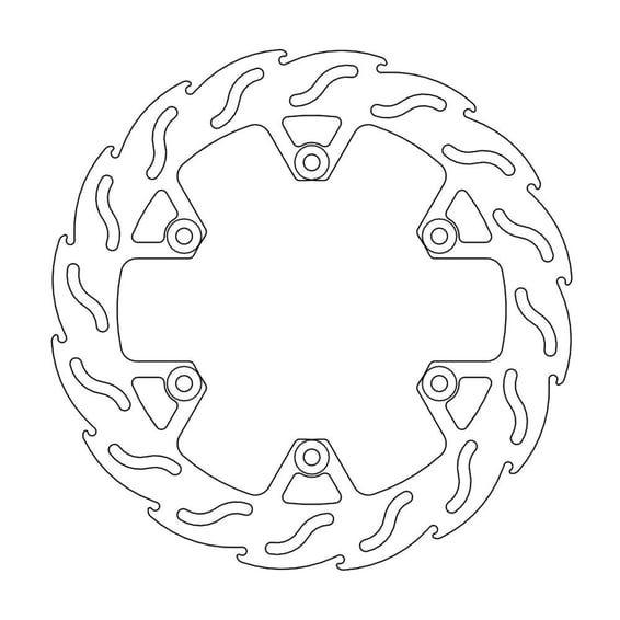 Flame series fixed brake rotor