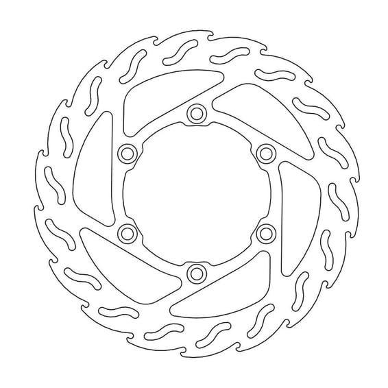 Flame series fixed brake rotor