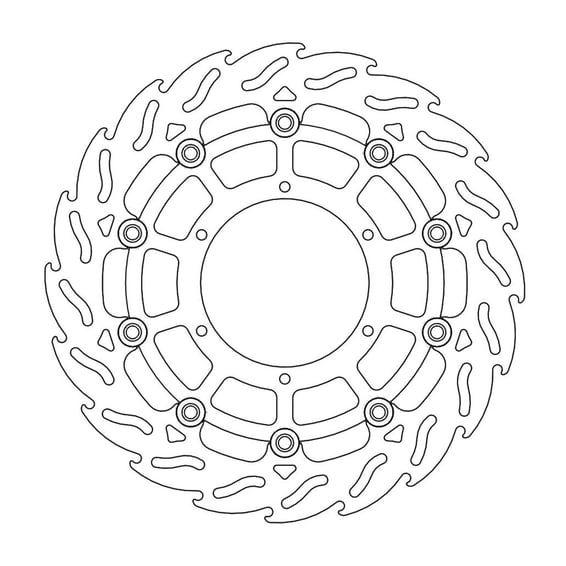 Flame series floating brake rotor