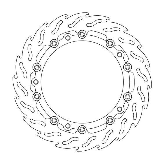 Flame series floating brake rotor