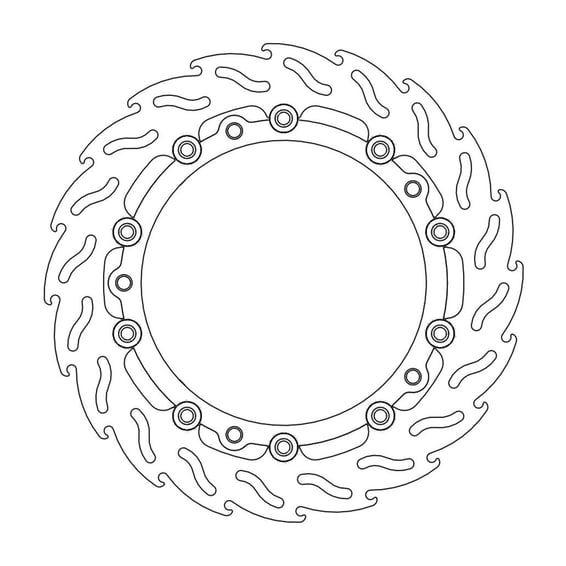 Flame series floating brake rotor
