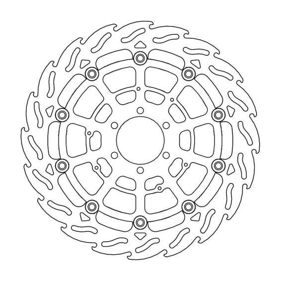 Flame series floating brake rotor