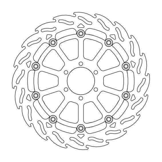 Flame series floating brake rotor
