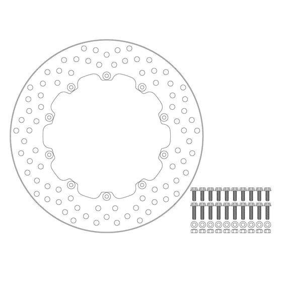 Halo series fixed brake rotor