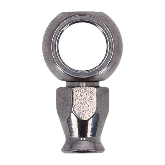 7/16" (11mm) banjo fitting short neck. Stainless