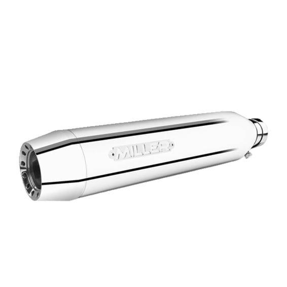 Miller, Destiny slip-on mufflers. Euro 5. Polished