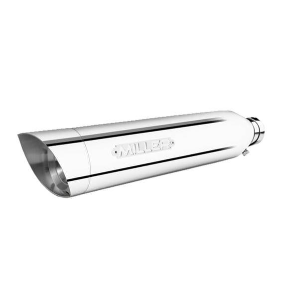 Miller, Destiny slip-on mufflers. Euro 5. Polished