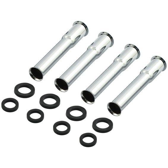 Lower pushrod cover kit. 48-E79. Chrome
