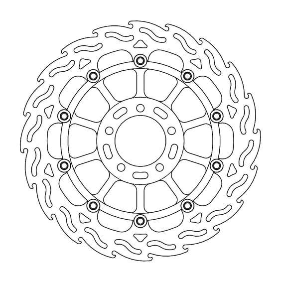 Flame series floating brake rotor