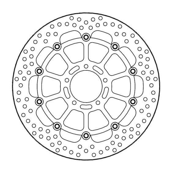 Halo series floating brake rotor
