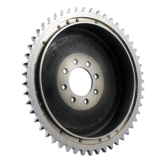 Sportster rear brake drum & sprocket. Chrome
