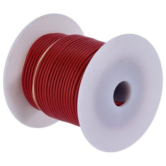 Wire on spool, 14 gauge. 100 ft. Red