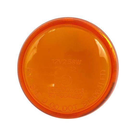 Turn signal lens bullet amber