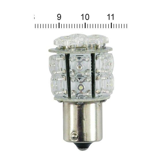 Superflux LED miniature bulb. White light, std base