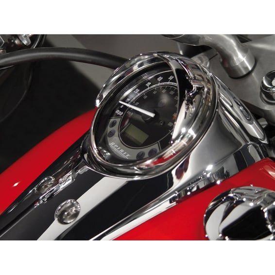 NC cast speedometer visor chrome