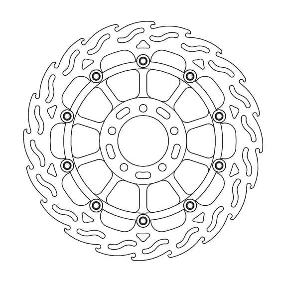 Flame series floating brake rotor
