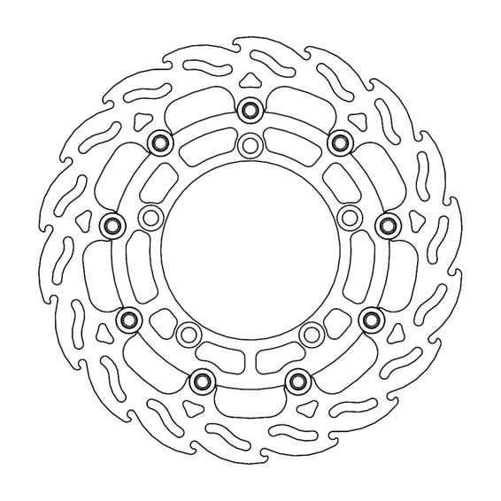 Flame series floating brake rotor