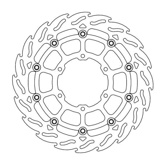 Flame series floating brake rotor