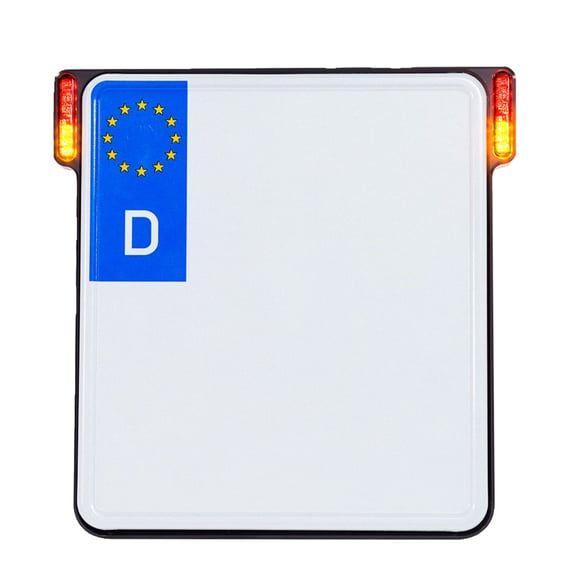 All-in-One license plate bracket. Black