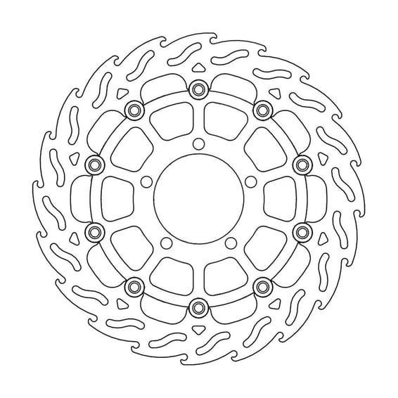 Flame series floating brake rotor
