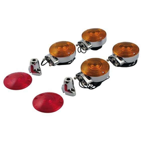 86-up FL style turn signal kit. Chrome