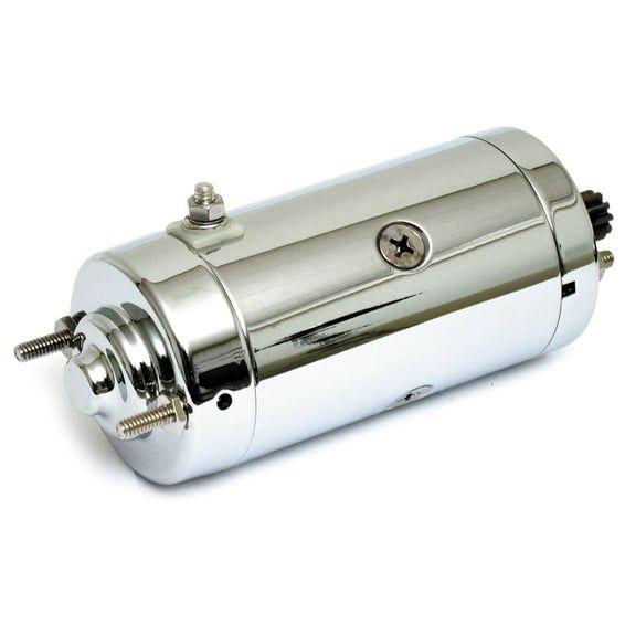 Starter motor, Prestolite style. Chrome