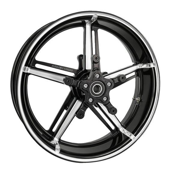 19 x 3.25 Factory 24 wheel. Front. Black CC