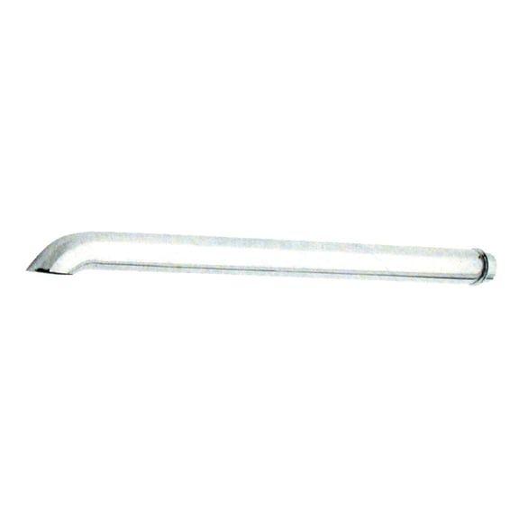 Tailpipe extension. 31" Goose cut. Chrome