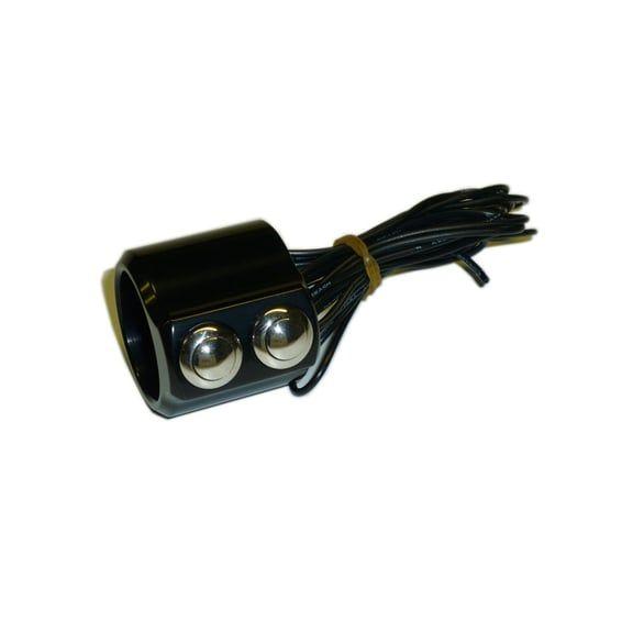 K-Tech, switch housing Evolution Line dual button. Black