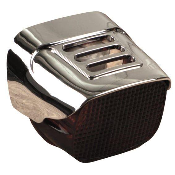Slotted taillight cover. Chrome