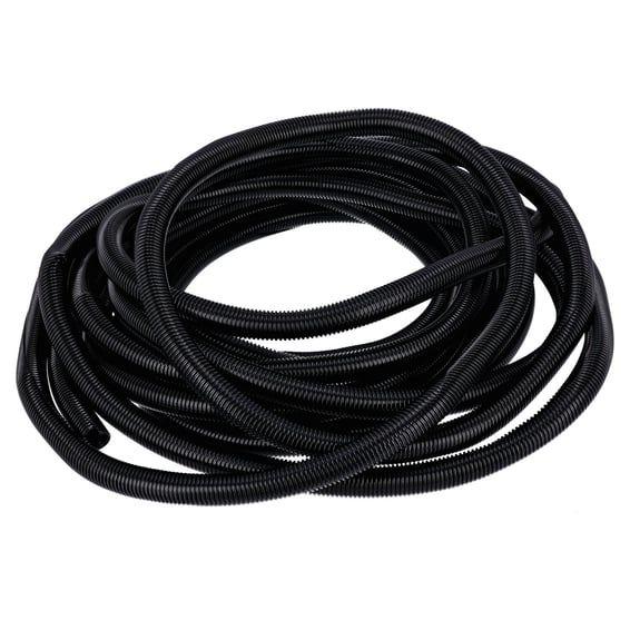 PVC split wiring loom. 50ft, 3/4" I.D. (19mm). Black