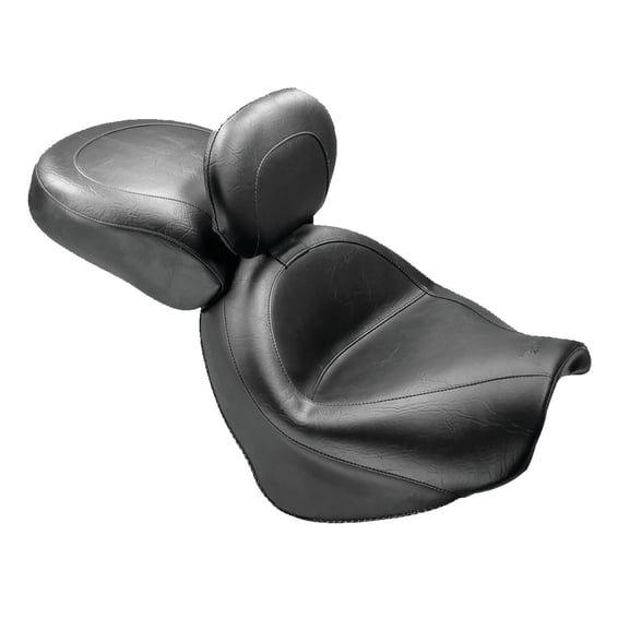 2-p wide touring vintage seat plain black