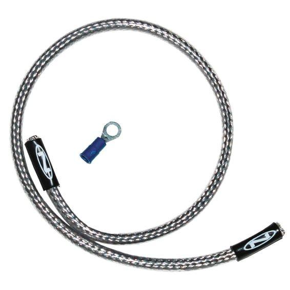 NAMZ, oil pressure harness cover. Braided steel, 18"