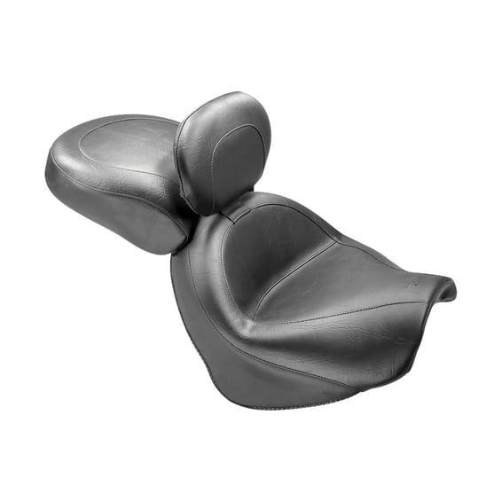 2-p wide touring vintage seat plain black