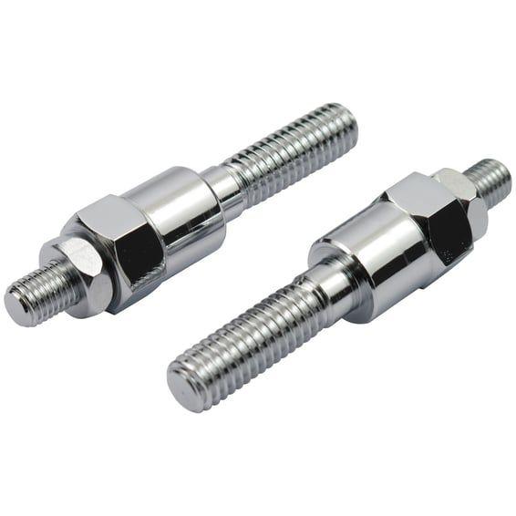 Dyna front turn signal relocation kit. Chrome