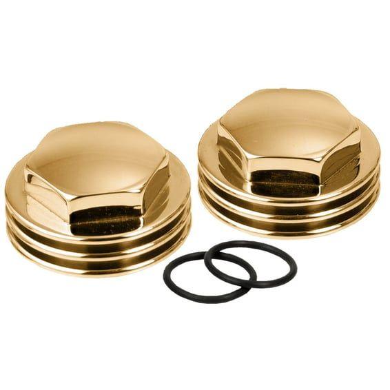K-Tech, Knuckle rocker nuts. Finned, polished brass