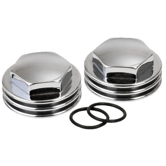 K-Tech, Knuckle rocker nuts. Finned, chrome finish