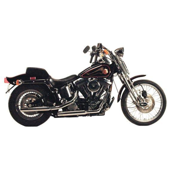Tapered exhaust (38"). Chrome