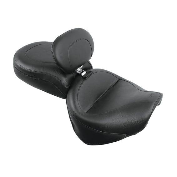 2-p wide touring vintage seat plain black