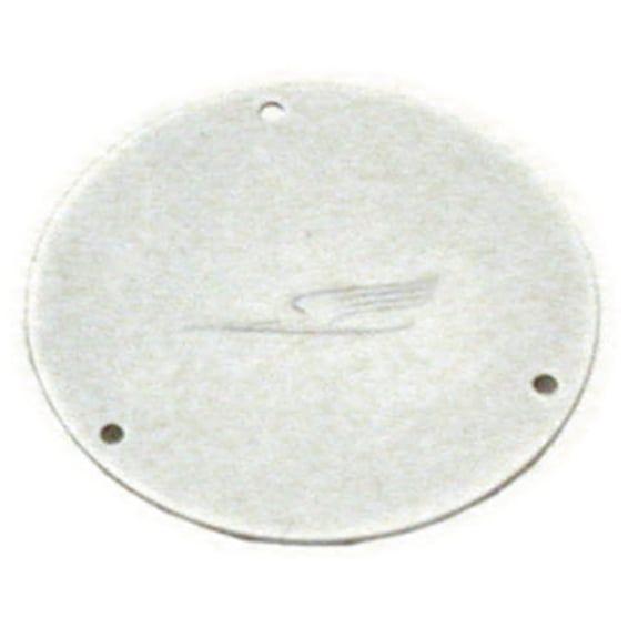 derby cover. Chrome. Bird embossed