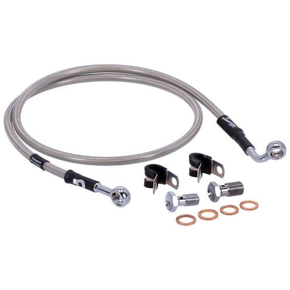by Goodridge brake line front, stainless clear coated