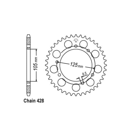 JT Rear Sprocket 1134.50